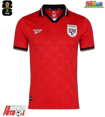 Panamá Primera Equipación Niños Mundial 2026 Manga Corta (+ Pantalones cortos)